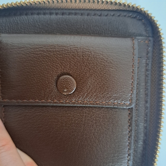 Tory Burch T Monogram Leather Bi-fold wallet Moose - Picture 7 of 7